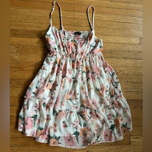 Trixxi Floral Pink and White Women's Top